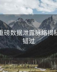 黑料社重磅数据泄露脉络揭秘，不容错过